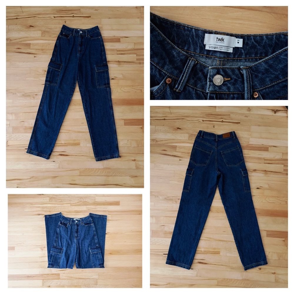 Twik Women's High Rise Blue Jeans